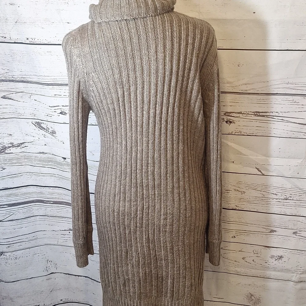 #1084 Anthropologie's RD Style Cable Knit Mini Dress/ tunic sz M - Picture 5 of 9
